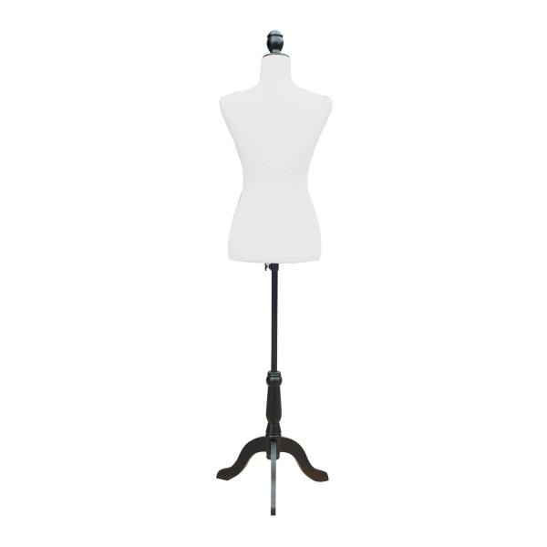 Manequim Feminino de Costura Manequim de Exibição com Altura Ajustável 130 - 168cm Branco