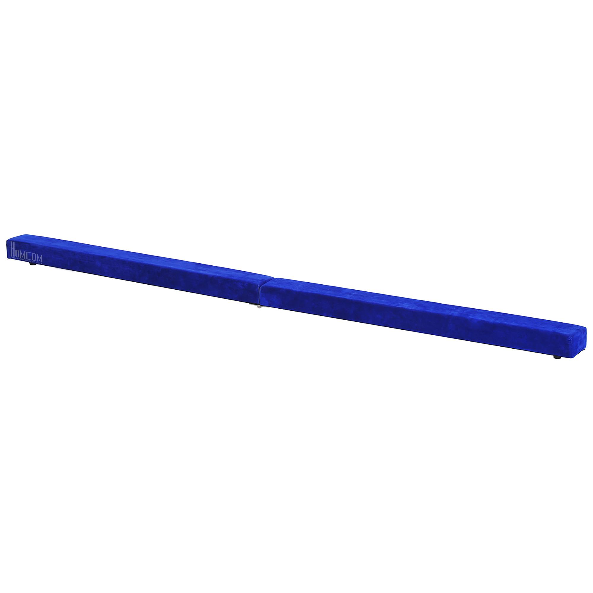 Barra de Equilíbrio Ginástica Dobrável 210 cm Barra de Ginástica Artística para Crianças Iniciantes e Ginastas 210x10x6,5 cm Azul