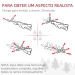 Árvore de Natal Artificial 150 cm com 220 Luzes LED 588 Ramos Árvore Natalina para Interior Verde