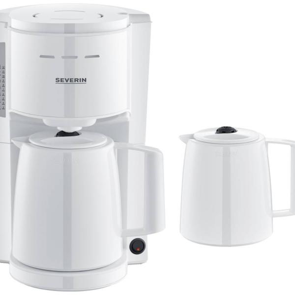 Máquina de Café de Filtro KA 9309 c/ 2 Jarros (Branco) - SEVERIN