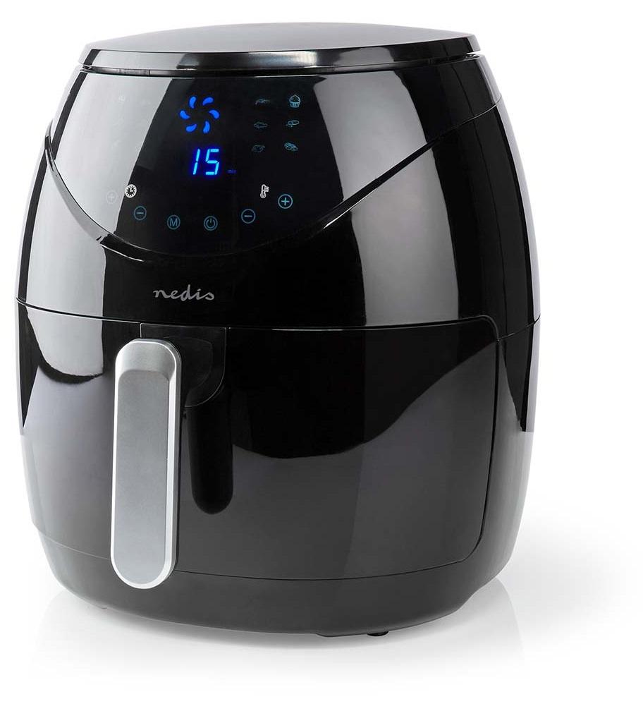 Fritadeira a Ar Quente XL 4,6L 1500W (Preto) - NEDIS