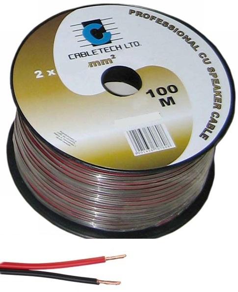 Bobine Cabo de Coluna (COBRE - QUALIDADE) 2x 0,20mm (100 mts) - Cabletech