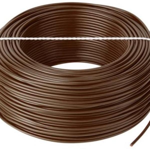 Bobine Fio Eléctrico Multifilar 0,5mm² H05V - K Castanho (100 mts)