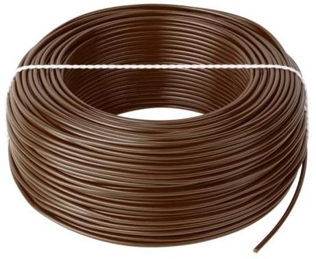Bobine Fio Eléctrico Multifilar 0,5mm² H05V - K Castanho (100 mts)