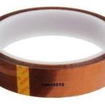Fita Kapton em Poliamida p/ Altas Temperaturas 25mm (33 mts) - Dourada