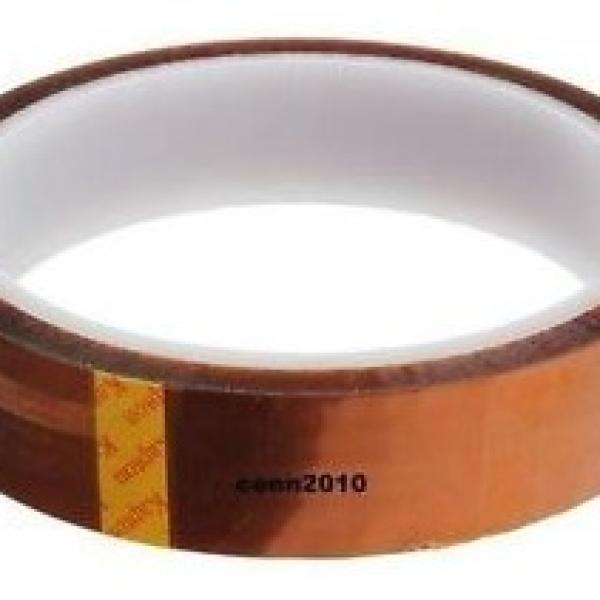 Fita Kapton em Poliamida p/ Altas Temperaturas 25mm (33 mts) - Dourada