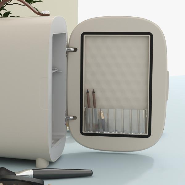 Frigorífico Pequeno de Cosméticos 4L 9V/240V para Arrefecer e Aquecer Mini Frigorífico para Beleza 20,3x26,3x28 cm Creme