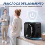 Máquina de Secar Roupa de Exaustão 4 kg 800W Anti - Vincos Esterilização 5 Programas Carga Frontal 48x40x56 cm Preto