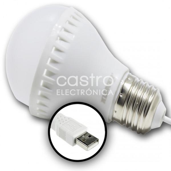 Lampada LED USB 5W Branco 3000K 460Lm - ESPERANZA