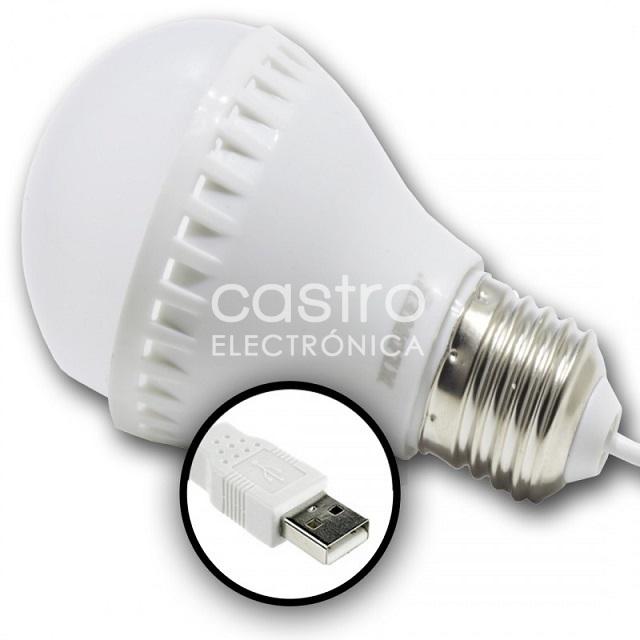 Lampada LED USB 5W Branco 3000K 460Lm - ESPERANZA