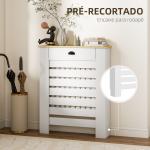 Cobertura para Radiador com Gaveta Cobertura para Radiador de MDF para Sala de Estar Dormitório Corredor 78x19x95,5 cm Branco