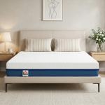 Colchão 190x135 cm Espessura 20 cm Colchão Viscoelástico com Chá Verde Firmeza Média Cama Refrescante com Espuma de Gel