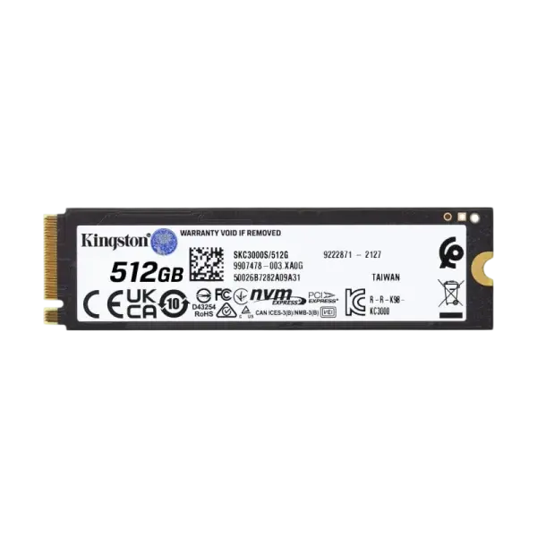 SSD M.2 2280 KC3000 512GB 3D TLC NVMe - KINGSTON