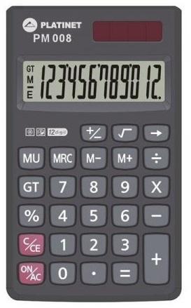 Calculadora de Bolso (POCKET) 12 Digitos c/ Painel Solar - PLATINET