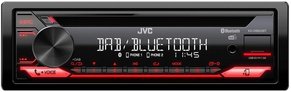 Auto Rádio KD - DB622BT - ANT 4x 50W Bluetooth (FLAC/MP3/WAV/WMA) - JVC