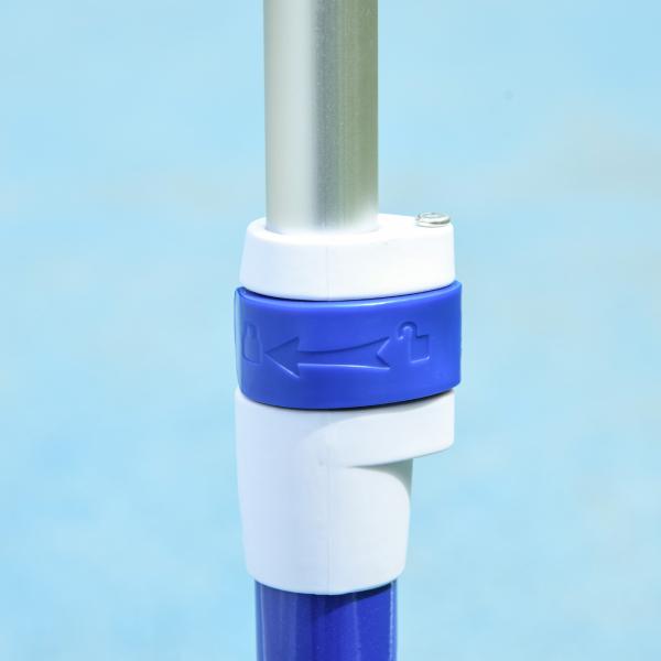 Trotinete para Crianças Trotinete com 3 Rodas LED Altura Ajustável Carga 25 kg 52x29x63 - 76 cm Azul