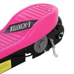 Trotinete Elétrica Dobrável para Crianças e Adolescentes acima de 7 Anos Velocidade de 10km/h Trotinete Elétrica com Guiador Ajustável e Freios Carga Máxima 50kg 78x37x89 - 95cm Rosa
