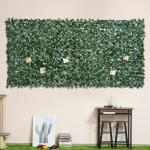 Vedação Artificial em Rolo 3,1,5m Vedação de Privacidade para Balcão Jardim Exterior Planta Decorativa de Parede PE Verde