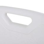 Cadeira para Duche Antiderrapante com Altura Ajustável em 6 Níveis Apoio para os Braços e Encosto 51,5x51,5x71 - 84 cm Branco