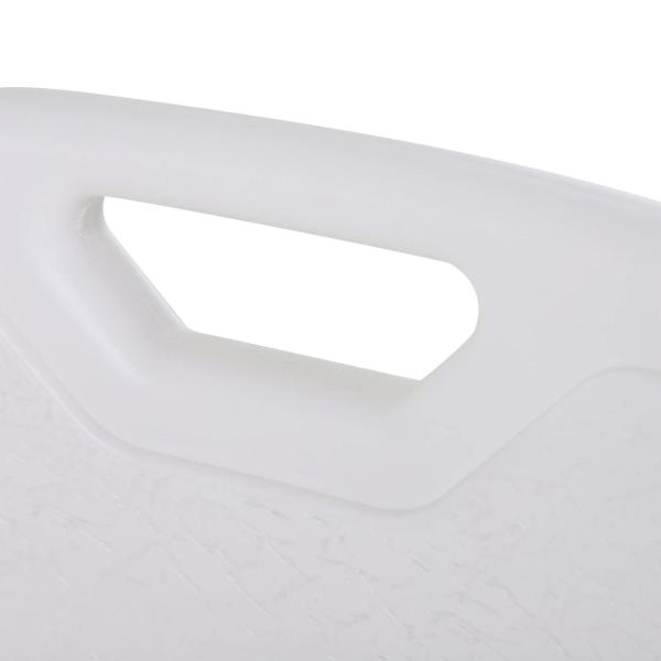 Cadeira para Duche Antiderrapante com Altura Ajustável em 6 Níveis Apoio para os Braços e Encosto 51,5x51,5x71 - 84 cm Branco