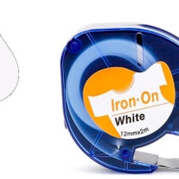 Cinta Rotuladora Auto - Adesiva 12mm x 4m p/ Máquina Letratag (Branco) - Q - CONNECT