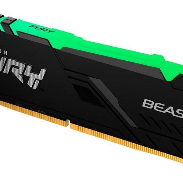 Memória RAM DIMM Fury Beast 16GB (1x16GB) DDR4 - 3200MHz (Intel XMP) CL16 - KINGSTON