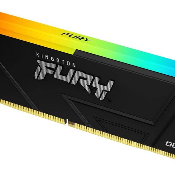 Memória RAM DIMM Fury Beast RGB 8GB (1x8GB) DDR4 - 3600MHz (Intel XMP) CL17 - KINGSTON