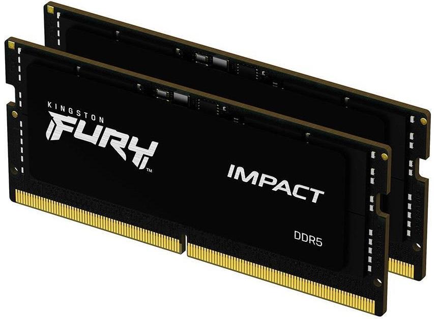 Memória RAM SO - DIMM Fury Impact 32GB (2x16GB) DDR5 - 4800MHz CL38 - KINGSTON