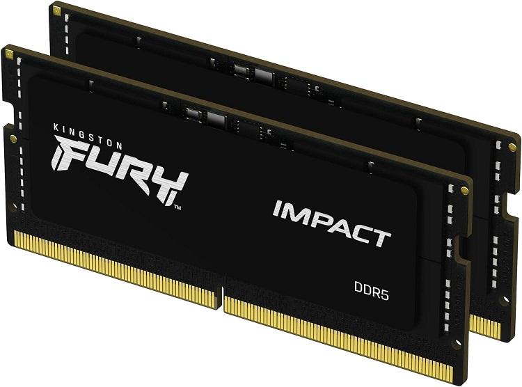 Memória RAM Fury Impact 64GB (2x32GB) DDR5 4800MHz CL38 (Preto) - KINGSTON