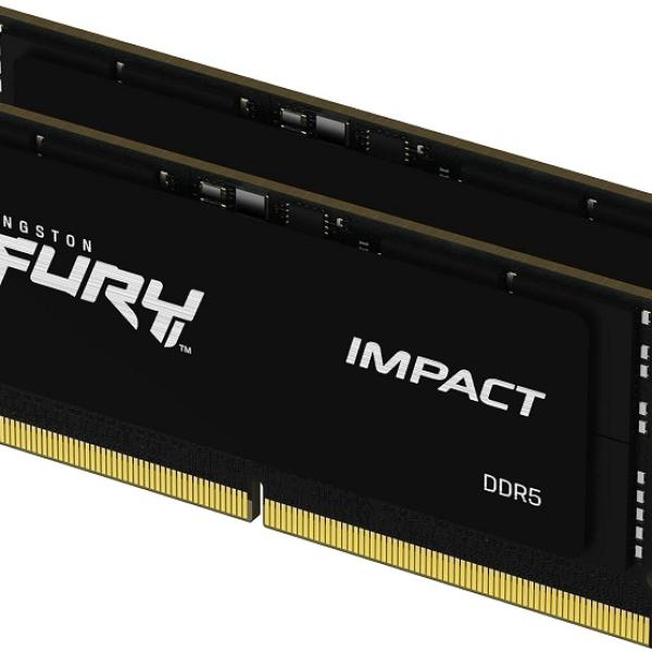 Memória RAM Fury Impact 64GB (2x32GB) DDR5 4800MHz CL38 (Preto) - KINGSTON