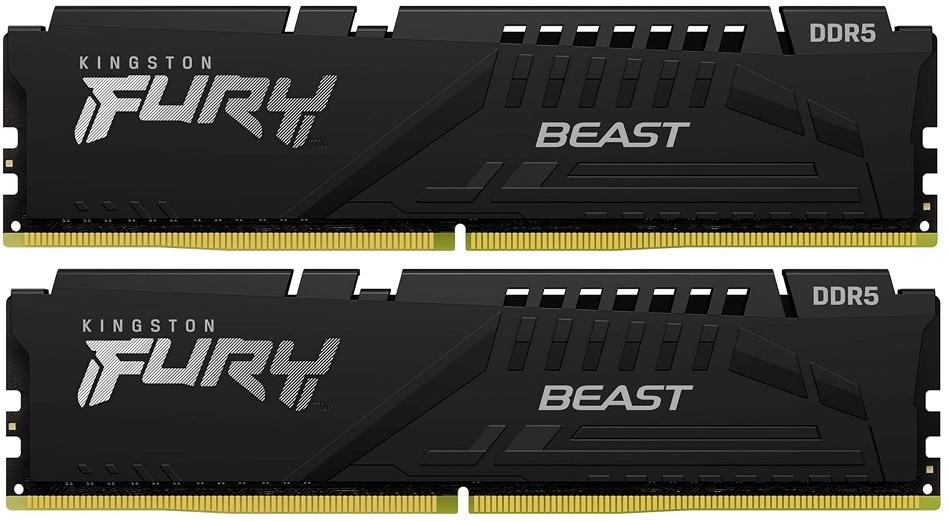 Memória RAM DIMM Fury Beast 16GB (2x8GB) DDR5 - 5600MHz (AMD Expo/Intel XMP) CL36 - KINGSTON