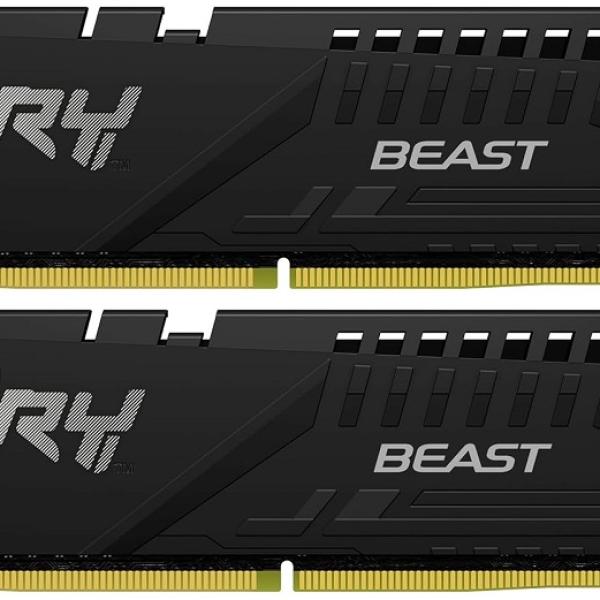 Memória RAM DIMM Fury Beast 16GB (2x8GB) DDR5 - 5600MHz (AMD Expo/Intel XMP) CL36 - KINGSTON