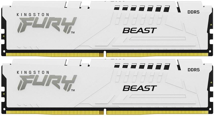 Memória RAM DIMM Fury Beast 32GB (2x16GB) DDR5 - 5600MHz (AMD Expo/Intel XMP) CL36 - KINGSTON
