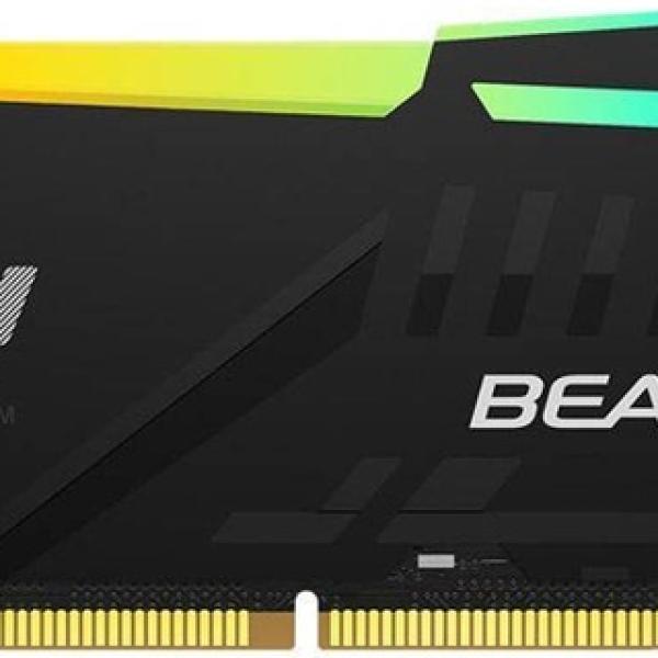 Memória RAM DIMM Fury Beast RGB 8GB (1x8GB) DDR5 - 6000MHz (AMD Expo/Intel XMP) CL30 1Rx16 - KINGSTON