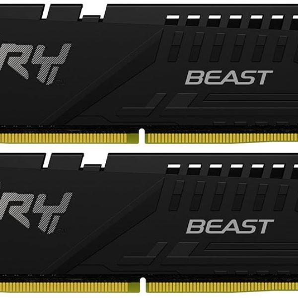 Memória RAM DIMM Fury Beast 16GB (2x8GB) DDR5 - 6000MHz (AMD Expo/Intel XMP) CL30 - KINGSTON
