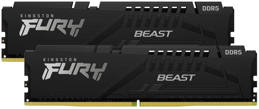 Kingston Kit 64GB (2 x 32GB) DDR5 6000MHz FURY Beast EXPO Preto 2R CL30