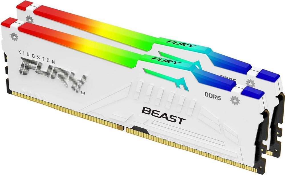 Memória RAM UDIMM Fury Beast 64GB (2x32GB) DDR5 - 6000MHz (AMD Expo/Intel XMP) CL30 2Rx8 - KINGSTON