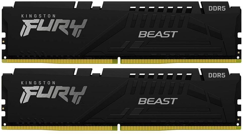 Memória RAM DIMM Fury Beast 32GB (2x16GB) DDR5 - 6800MHz (AMD Expo/Intel XMP) CL34 - KINGSTON