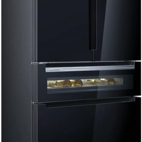 Frigorífico Americano KF96RSBEA Porta Francesa 572L No Frost (Preto) - SIEMENS