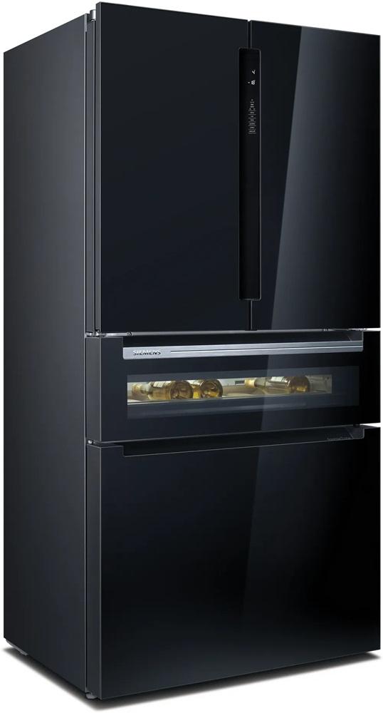 Frigorífico Americano KF96RSBEA Porta Francesa 572L No Frost (Preto) - SIEMENS