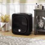 Máquina de Secar Roupa de Exaustão 4 kg 800W Anti - Vincos Esterilização 5 Programas Carga Frontal 48x40x56 cm Preto