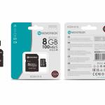 Cartão de Memória Novoteck 8GB microSDHC com Adaptador – KGN-014, 100MB/s, Classe 10, A1