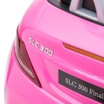 Carro Elétrico Mercedes SLC 300 12V para Crianças de 3 - 6 Anos com Controlo Remoto Faróis LED Buzina Música TF USB e Abertura da Porta 3 - 5km/h 107x62,5x44cm Rosa