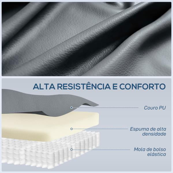 Poltrona de Massagem Giratória Poltrona Relax Reclinável com 8 Pontos de Massagem Função de Aquecimento 82x99x103 cm Cinzento