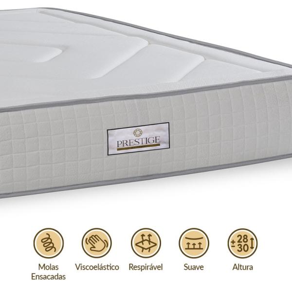 Colchão Viscoelástico King Pocket (200 x 150cm) - PRESTIGE