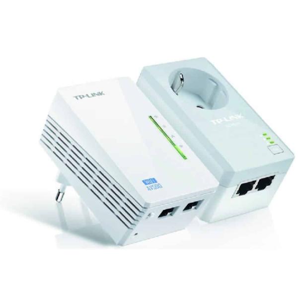 Kit 2 Adaptadores PowerLine TP - Link 500Mbps c/Wir n 300Mbps — Recondicionado