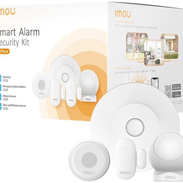 Kit Sistema de Alarme Smart s/ Fios Zigbee 3.0 / WiFi 2.4 GHz (Branco) - IMOU