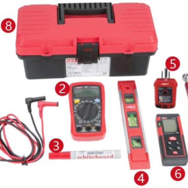Kit Ferramentas Económico Inspeção Doméstica (8 pcs) - UNI - T