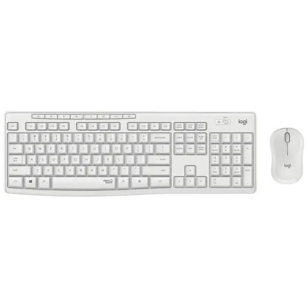 Teclado e Rato Sem Fios Logitech Silent Touch MK295 Branco — Recondicionado