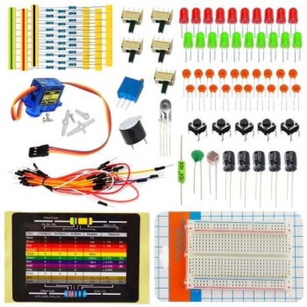 Kit Educacional Iniciação Básico c/ 21 Componentes Compativeis com Arduino/Funduino